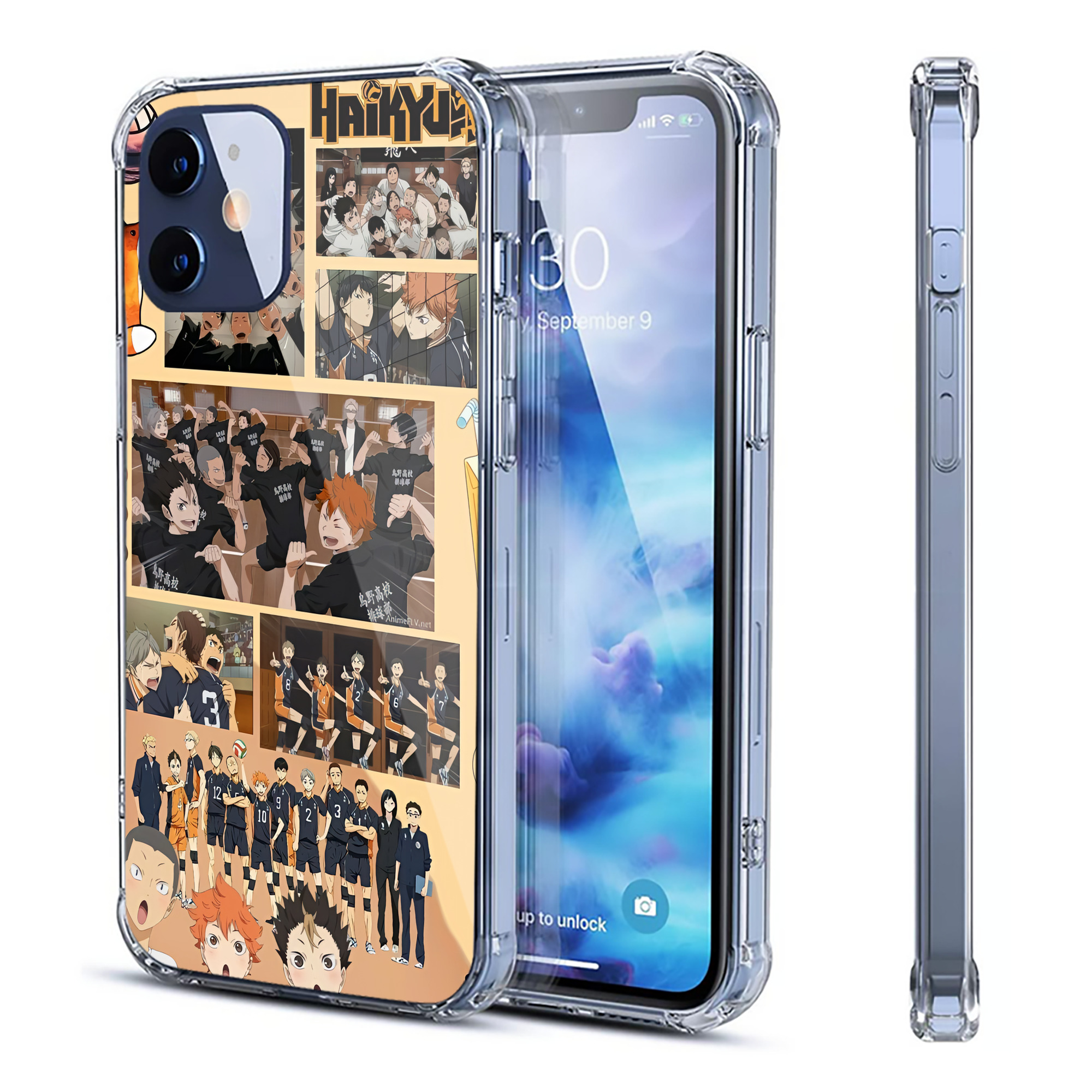 （画像用） ハイキュー!! Haikyu!! 【iPhone 12シリーズ対応】透明スマホケース（クリアソフトケース）